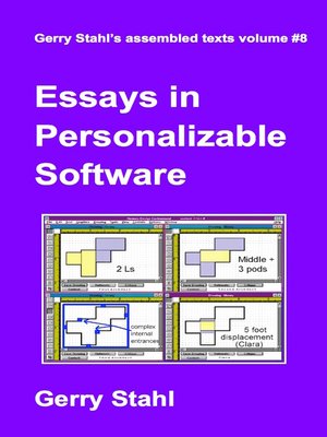 cover image of Essays in Personalizable Software